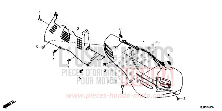 CAPOT INFERIEUR de F6C "Valkyrie" GRAPHITE BLACK (NHB01) 2015